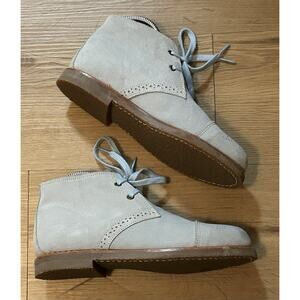 PENELOPE CHILVERS Women's Turquoise Lace Up Chukka Suede Boots - Size 39.5/8.5